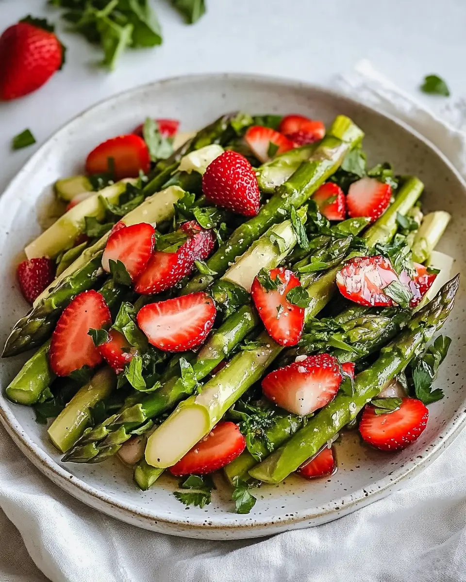 Spargelsalat mit Erdbeeren – Bestes Rezept First Image First Image
