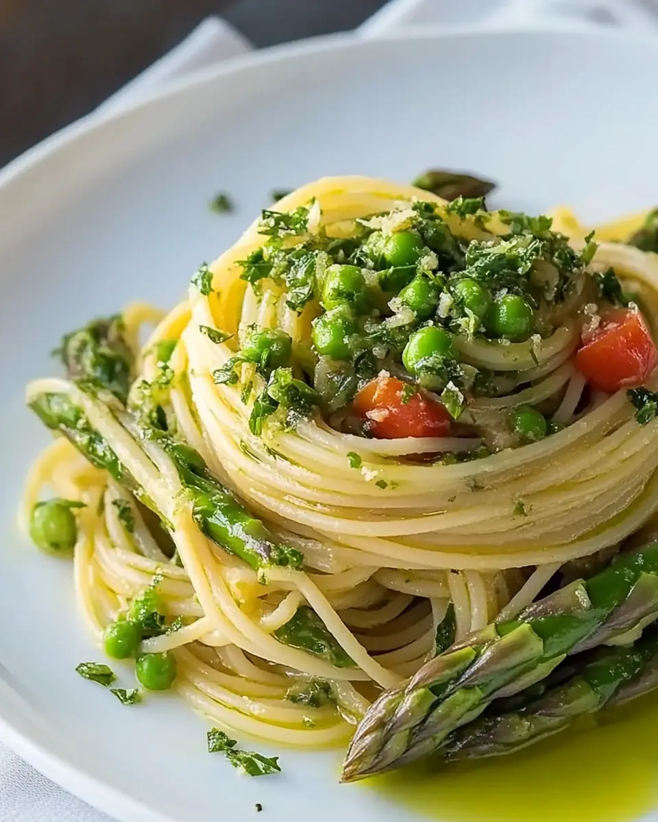 Spaghetti mit grünem Spargel und Gremolata Rezept First Image First Image