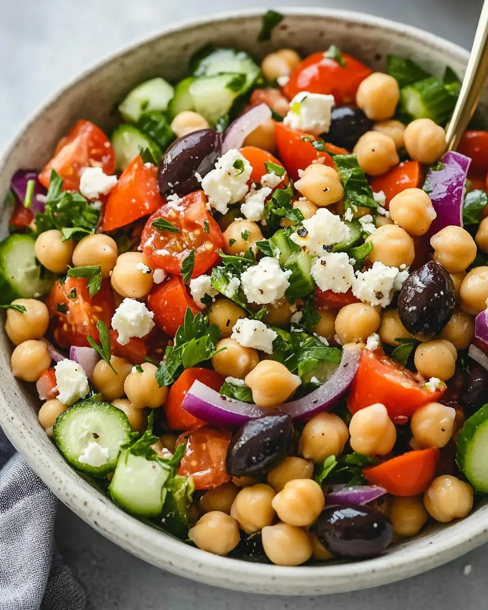 Griechischer Kichererbsensalat: Bestes Rezept für frische Geschmacksexplosionen 6
