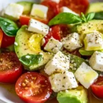 Avocado Salat mit Feta & Tomaten Rezept einfach First Image First Image