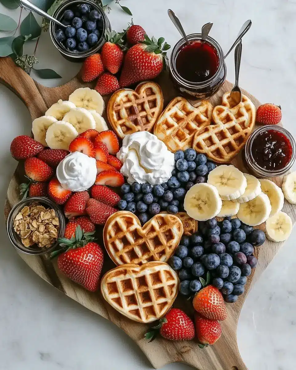 Brunch Board mit Herz Waffeln: 7 Irresistible Ideas to Love 5 ve8we65ec6mb3au1b8pf