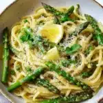 Grüner Spargel Zitronen Pasta – Bestes Rezept First Image First Image