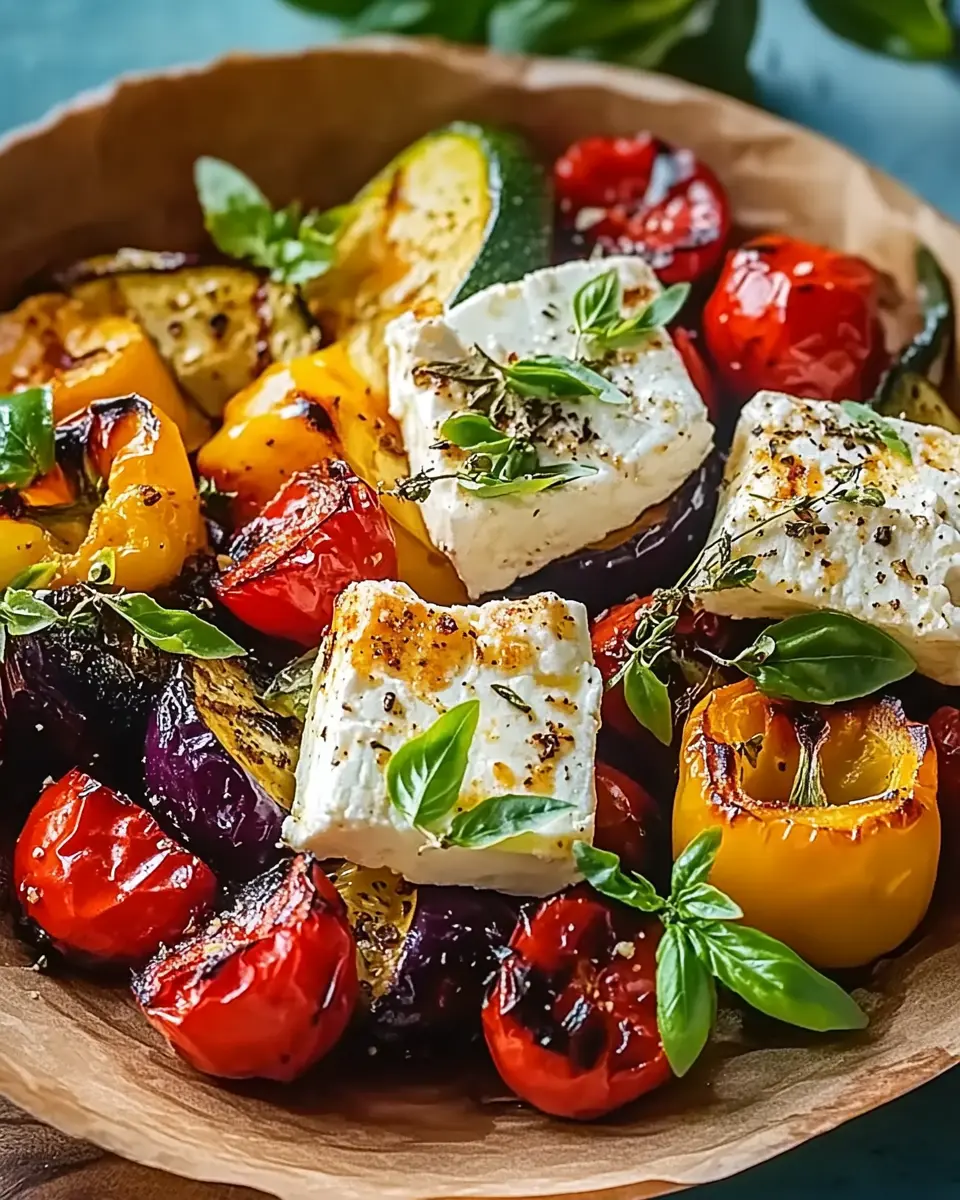 Feta-Päckchen mit mediterranem Gemüse: Ein einfaches, köstliches Rezept