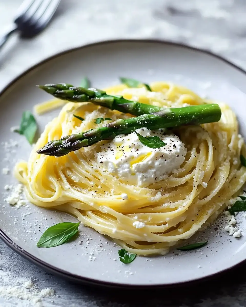 Frischkäse Pasta mit grünem Spargel – 25 Minuten für den perfekten Genuss First Image First Image