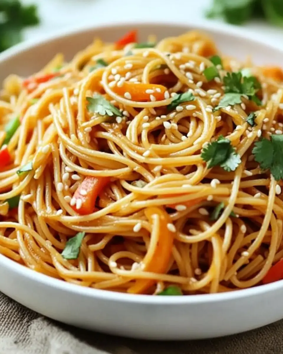 Asiatischer Spaghettisalat mit Sojasauce Rezept First Image First Image