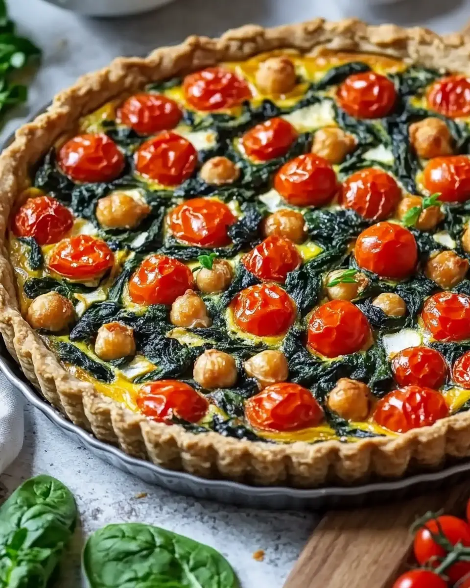 Vollkorn Quiche Rezept: Irresistibly Tasty Spinach & Chickpeas 5