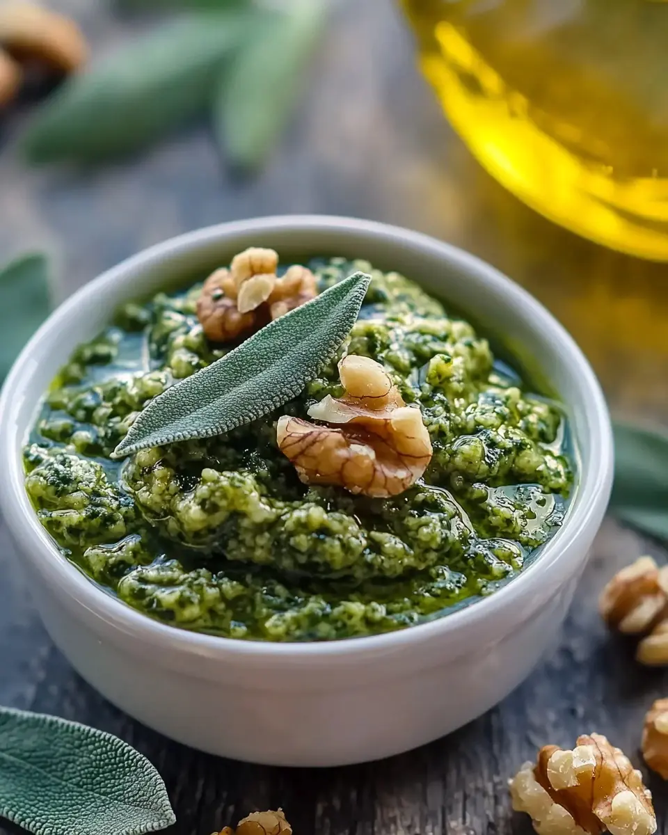 Salbei Walnuss Pesto: Einfaches Rezept für ein köstliches Pesto